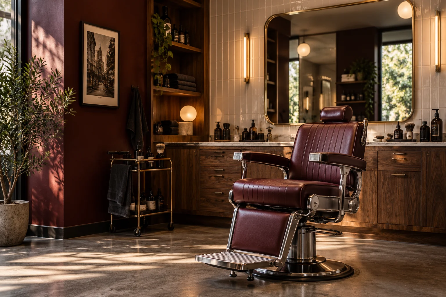 Poltrona barber nel concept Rituale